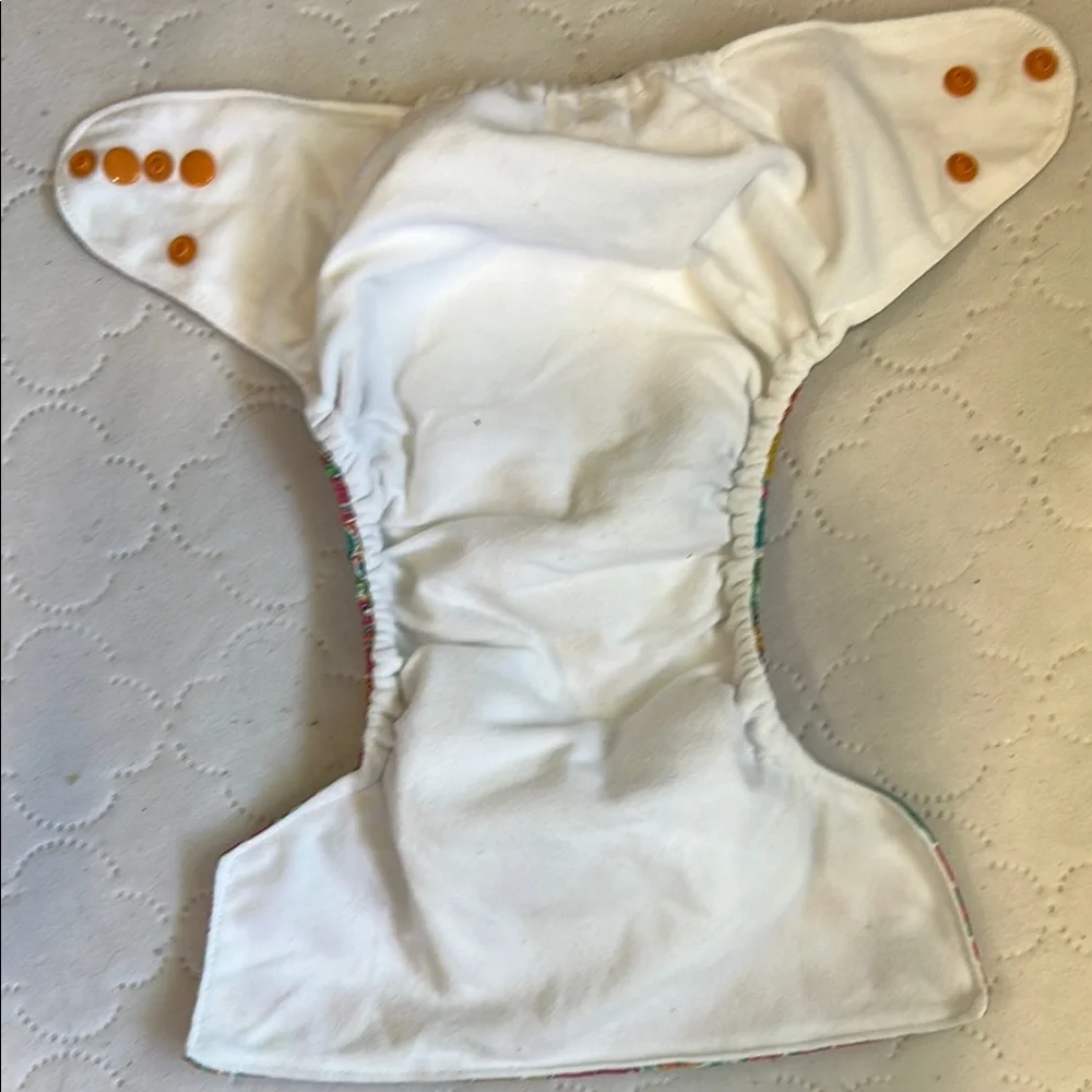 Vibrant Red and Orange Diaper Covers Waterproof Accessories